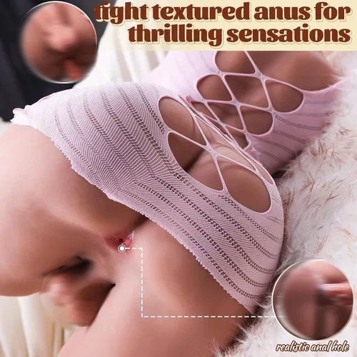 Miniatura 4 de Muñeca sexual transexual Torso masturbadores masculinos con pechos grandes y consolador enorme, muñeca sexual de tamaño completo con polla dura