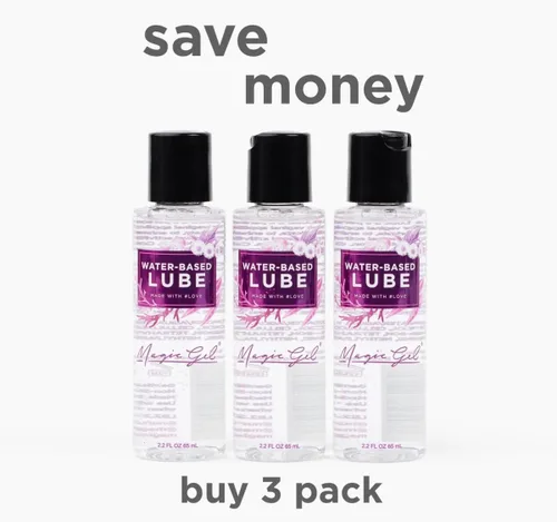 Miniatura 6 de Magic Gel Lubricante personal a base de agua Lubricante para hombres, mujeres y parejas Transparente sin manchas Sin sabor 4.4 onzas