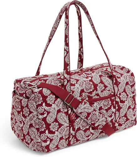 Miniatura 3 de Vera Bradley Women's Cotton Collegiate Large Travel Duffle Bag (Multiple Teams Available)