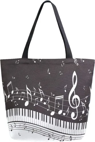 Miniatura 18 de Bolsa de comestibles de lona de cereza japonesa Bolso de libro casual de hombro