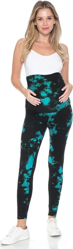 Miniatura 6 de Leggings Depot Women's Tie Dye Printed Maternity Tights Pregnancy Over The Belly Yoga Leggings