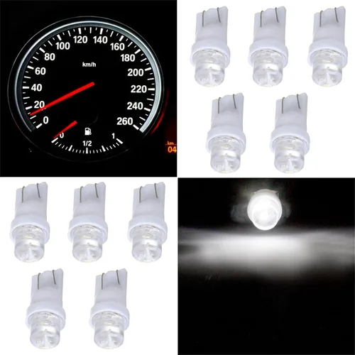 Miniatura 6 de Paquete de 10 bombillas LED blancas T10 168 194 para panel de instrumentos, tablero de luz de difusión