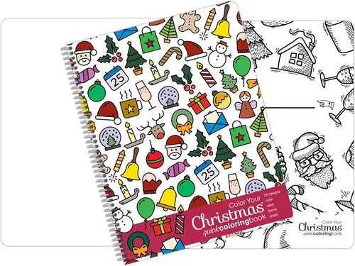 Miniatura 2 de Libro para colorear de Navidad para adultos (encuadernado lateralmente)
