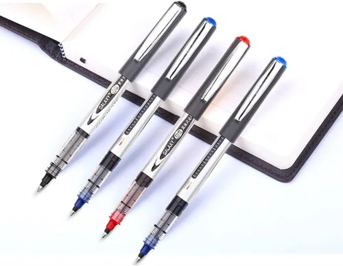 Miniatura 4 de Gullor Vision Stick - Bolígrafos de punta fina de punta fina, tinta líquida de 0.020 in, de secado rápido, para escribir, tinta azul, paquete de 12