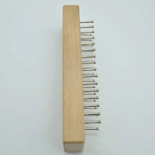 Miniatura 8 de EXCEART - Telar de tejido de madera de haya maciza con gancho de ganchillo, kit de telar ligero para tejer bufanda y manualidades fáciles de hacer