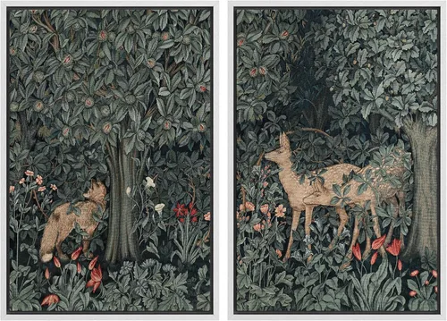 Miniatura 95 de MUDECOR Lienzo enmarcado para pared, bosque brumoso, reflejos, paisaje tranquilo, ilustraciones modernas, arte decorativo, bohemio, tranquilo/zen