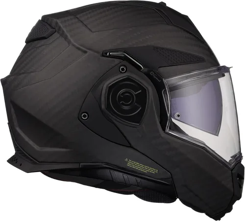 Miniatura 6 de Casco modular LS2 Helmets Advant X de fibra de carbono con Bluetooth Cardo 4X integrado