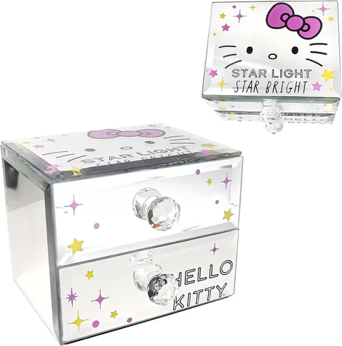 Miniatura 8 de Sanrio Hello Kitty Star Bright Mirror - Joyero de cristal con licencia oficial de Hello Kitty