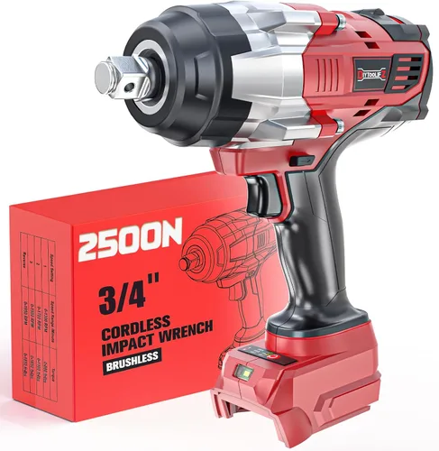 Miniatura 16 de DIYtoolifz - Llave de impacto inalámbrica de 3/4" compatible con batería Dewalt 20V: controlador de alto par de 1850 pies-libra (2500 N.m)