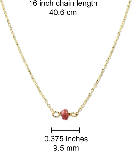 Miniatura 200 de Gargantilla de piedra natal – Regalo de cumpleaños, regalo para niña, mujer, amiga, hija, esposa, mamá, ella, joyas de piedras preciosas para uso