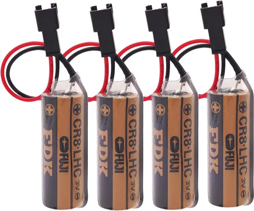 Paquete de 4 repuestos de batería de litio de 3 V 2600 mAh para Fuji FDK CR8.LHC 17450 Toto CR8-LHC fuente de alimentación de reserva de memoria