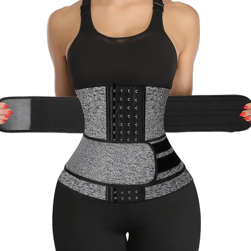Miniatura 9 de KIWI RATA Entrenador de Cintura de Neopreno para Sauna Corsé Cinturón de Sudor para Mujeres Banda Ceñidora de Compresión para Entrenamiento Fitness