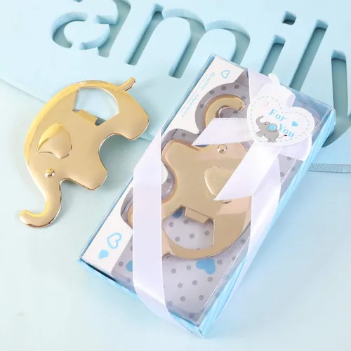 Miniatura 8 de Juego de 24 abrebotellas de elefante, recuerdo de fiesta de baby shower, para invitados, abrebotellas en forma de elefante, regalos de baby shower