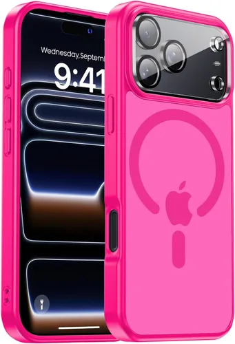 Miniatura 50 de Funda para iPhone 17 Pro Max con protector de lente de cámara [protección de grado militar de 10 pies] compatible con MagSafe a prueba de golpes