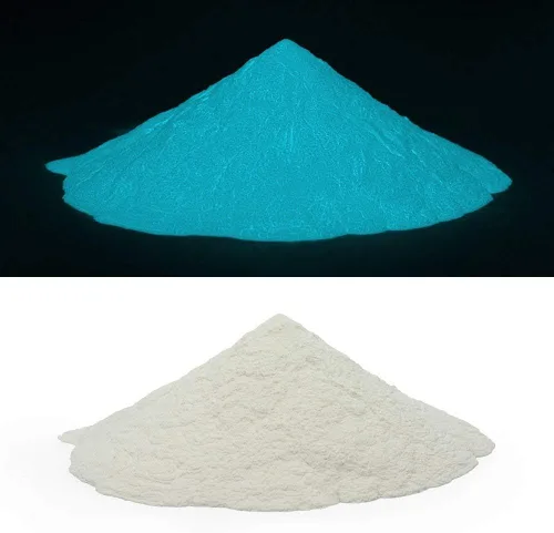 Miniatura 2 de Pigmento que brilla en la oscuridad, Polvo fosforescente resplandeciente, 3.52 onzas (100 g), a base de agua (verde) (aguamarina-turquesa)