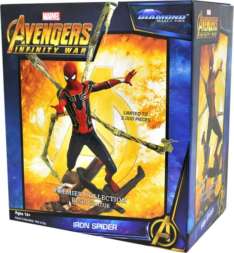 Miniatura 4 de Diamond Select Toys Colección Marvel Premier: Estatua de resina de Avengers Infinity War Spider-Man
