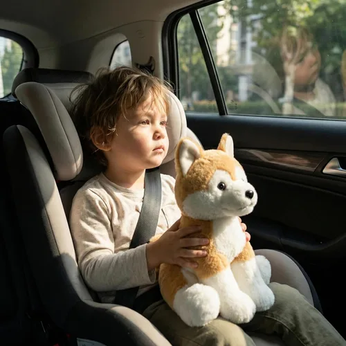 Miniatura 5 de WEIGEDU Juguete de peluche japonés Akita Shiba, lindo, suave y tierno, para todas las edades, 13 pulgadas