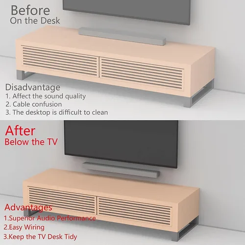 Miniatura 2 de JINGer Barra de sonido Soportes de montaje en pared para barra de sonido VIZIO Soporte de montaje de barra de sonido para VIZIO SoundBar