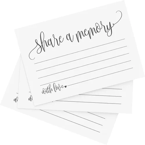 Miniatura 7 de Bliss Collections Share a Tarjetas de memoria, paquete de 50 tarjetas florales de rubor de 4 x 6 pulgadas para bodas, duchas, cumpleaños