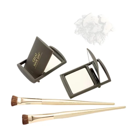 Miniatura 12 de Joan Rivers Great Hair Day Root Touch Up Powder Duo - Polvo de relleno para un cabello más grueso y de aspecto más completo (rubio ceniza)