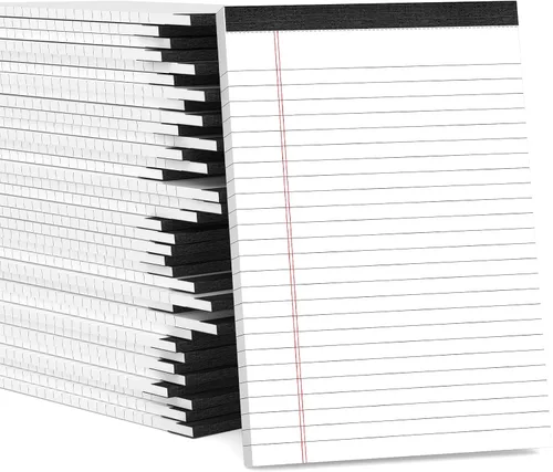 Miniatura 16 de Bloc de notas legales de 5 x 8 pulgadas para oficina, bloc de notas de 5 x 8 pulgadas para el trabajo, papel de 80 GSM, bloc de notas con rayas