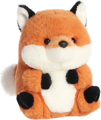Miniatura 2 de Aurora® Round Rolly Pet™ Finley Fox™ - Adorable compañero - Diversión sobre la marcha, naranja, 5 pulgadas