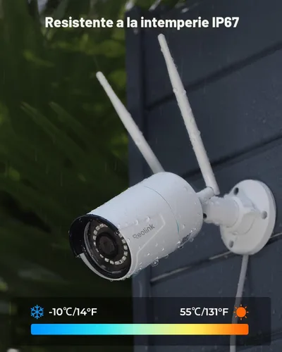 Miniatura 8 de REOLINK Cámara de seguridad WiFi para exteriores enchufable, cámara Wi-Fi con cable de doble banda HD de 5 MP para seguridad del hogar, 2.4/5 Ghz