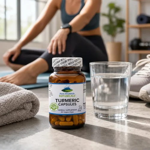 Miniatura 5 de Pure Mountain Botanicals Curcumina de cúrcuma con pimienta negra - 450 mg - 95% curcuminoides - 5 mg de piperina - 60 cápsulas Kosher veganas