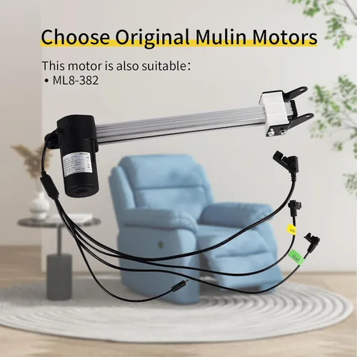Miniatura 3 de Motor reclinable eléctrico de repuesto con cable modelo ML8-382 Actuador lineal para sofá, silla elevadora, sofá, asiento de masaje