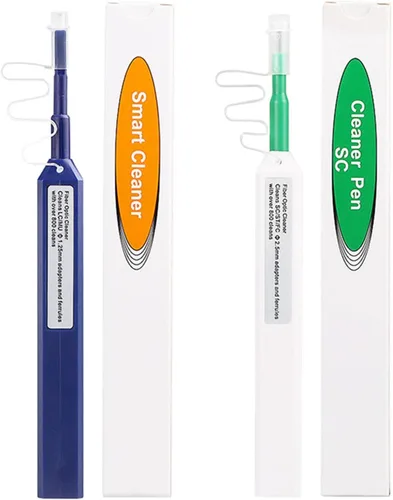 2 unids limpiador de fibra óptica conectores de fibra óptica, pluma limpiador de fibra óptica de más de 800 limpia para L C 0.049 in 0.098 in SC/ST