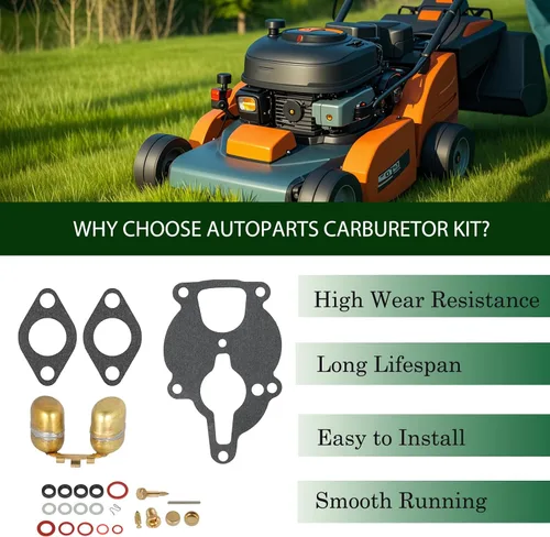 Miniatura 7 de Autoparts - Kit de carburador para motor Wisconsin VH4D VHD TJD, sustituye a LQ39
