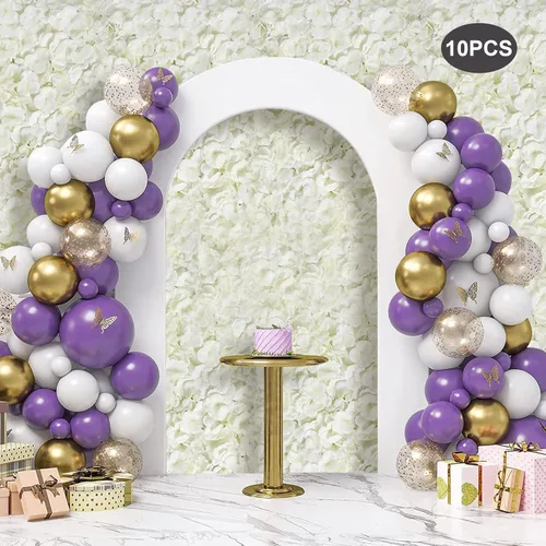 Miniatura 8 de Panel de pared de flores densas, 15.8 x 23.6 pulgadas por rosa blanca lechosa, decoración de telón de fondo para bodas, despedidas de soltera, baby