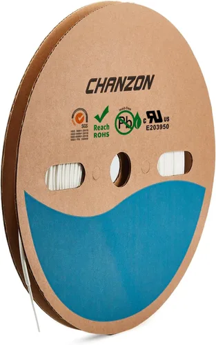 Miniatura 10 de CHANZON - Tubo termorretráctil de poliolefina de 2:1, relación 3/16" (5mm), rollo de 8 pies (2.5M de longitud total), funda transparente