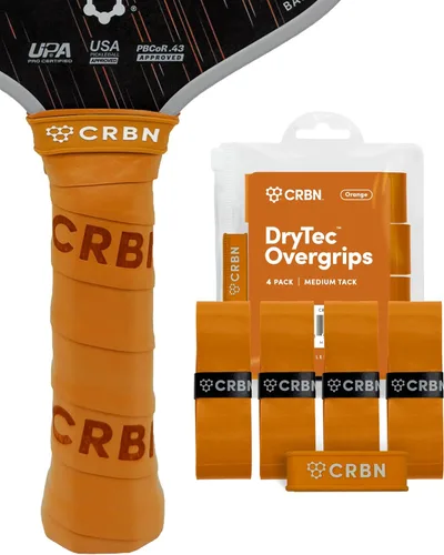 Miniatura 16 de CRBN Pickleball - Overgrips Drytec™ - Cinta adhesiva para pala de pickleball - Absorbe el impacto y la humedad - Pack de 4 Rojo - Paquete de 4