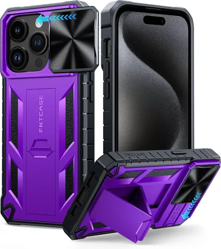 Miniatura 84 de FNTCASE for iPhone 11-Pro Phone Case: Military Grade Drop Proof Mobile Cover with Kickstand & Slide Rugged Shockproof Bumper Heavy Duty Protector