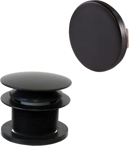 Miniatura 16 de Westbrass Juego de adornos de bañera con punta de hongo con placa frontal flotante, latón pulido, D398RK-01