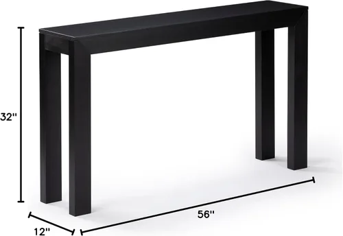 Miniatura 2 de Plank+Beam Mesa consola moderna de madera maciza, 46 pulgadas, mesa de sofá, mesa de entrada estrecha para pasillo, detrás del sofá, sala de estar