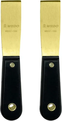 Miniatura 16 de WEDO Cuchillo de masilla de latón de 1-1/4 pulgadas, raspador de pintura, cuchillo de espiga, raspador de papel tapiz, herramienta de pintores
