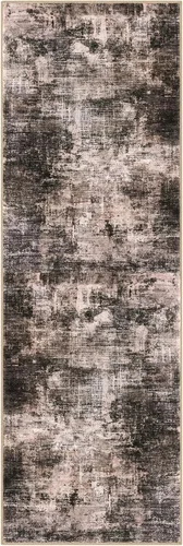 Miniatura 1009 de IOHOUZE Alfombra abstracta lavable de 3 x 12 pies para pasillos, antideslizante para cocina, camino de entrada de lana sintética para interiores