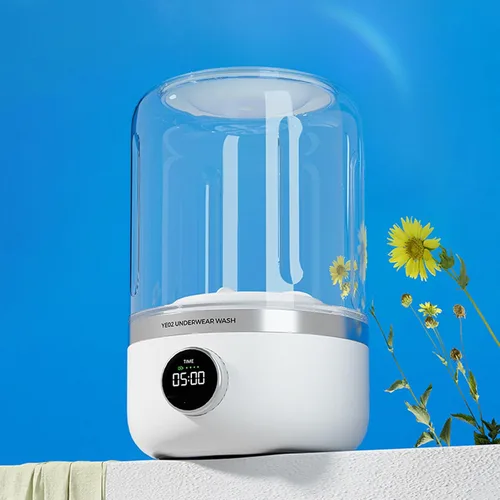 Miniatura 7 de Lavadora, Lavadora de ropa interior portátil recargable, 10 W, silenciosa, recargable, para ropa interior, ropa de bebé
