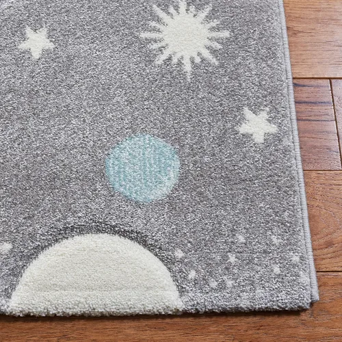 Miniatura 2 de SAFAVIEH Carousel Kids Collection - Alfombra decorativa de 2 x 3 pies, color gris y lavanda, no desprende pelusa y de fácil cuidado, ideal