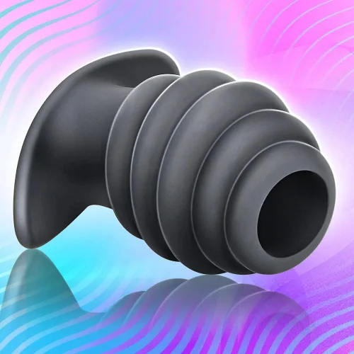 Miniatura 3 de Juego de 3 tapones de silicona para los glúteos, conjunto de entrenamiento de túnel anal de colmena, juguete sexual, hilo hueco, entrenador anal