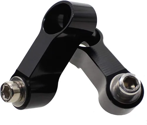 Miniatura 4 de 0.315 in X 0.049 in paso derecha+izquierda roscado motocicleta bicicleta cruceros scooters montaje espejo elevador adaptador adaptador aluminio Moto