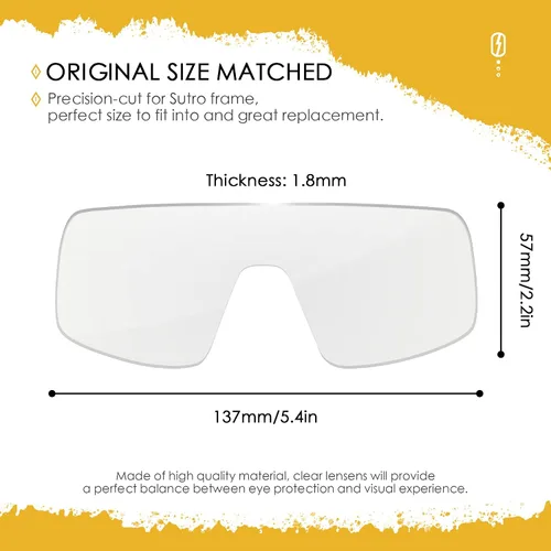 Miniatura 2 de AOZAN Lentes de repuesto ANSI Z871 para gafas de sol Oakley Sutro OO9406