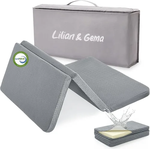 Miniatura 9 de Lilian&Gema Colchón Pack and Play de 38 x 26 x 1.5 pulgadas, almohadilla para colchón Pack N Play para corralito y corral de juegos, cubrecolchón