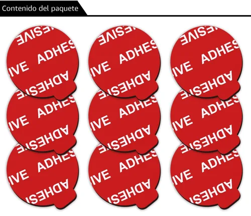 Miniatura 7 de AZXYI Adhesivo adhesivo muy alto, paquete de 9 adhesivos de repuesto para base de enchufe, cintas adhesivas de doble cara de 1.4 pulgadas