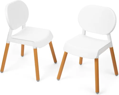 Miniatura 3 de Skip Hop Sillas de actividades para niños pequeños con pies antideslizantes, juego de 2, color blanco