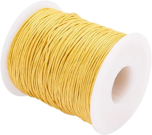 Miniatura 10 de PH PandaHall 100 Yardas 1mm Hilo de Cordón de Algodón Encerado Cuerda de Cuentas Cuerda Encerada para Manualidades para Hacer Pulseras Collares