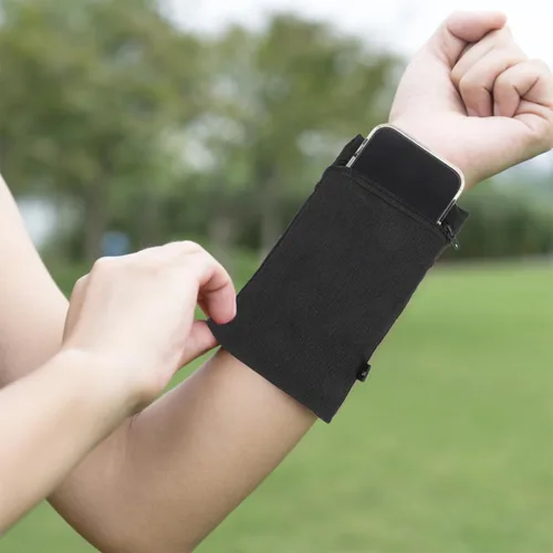Miniatura 9 de UKCOCO Brazalete ajustable para teléfono deportivo para correr, soporte ligero para teléfono celular con bolsa de muñeca transpirable, accesorio