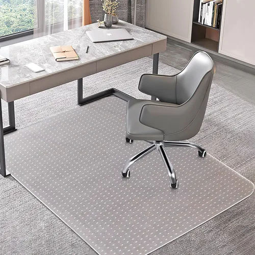 Miniatura 15 de Tapete para silla de oficina, tapete transparente para silla de escritorio de computadora para suelos de moqueta bajos, protector de alfombra grueso